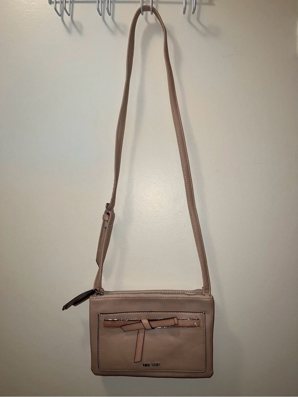 Nine West Blush Pink Crossbody with Front Bow